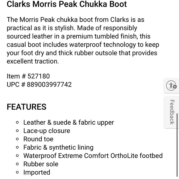 Clarks Morris Peak Chukka Boot - Black main image 5